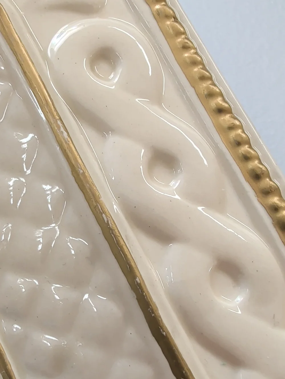 vintage FITZ AND FLOYD snowy woods platter